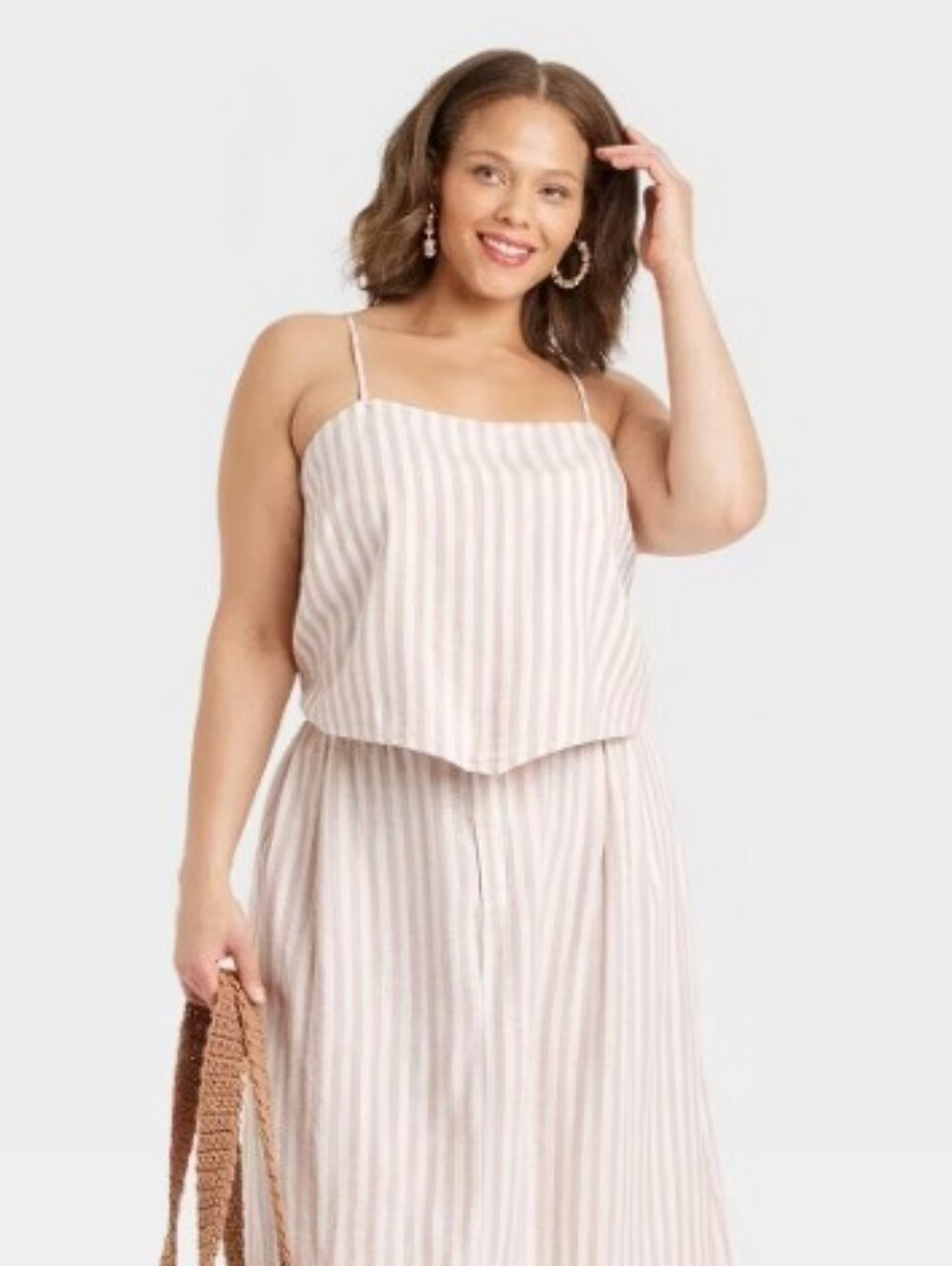 A New Day Tie Back Stripe Tank Top